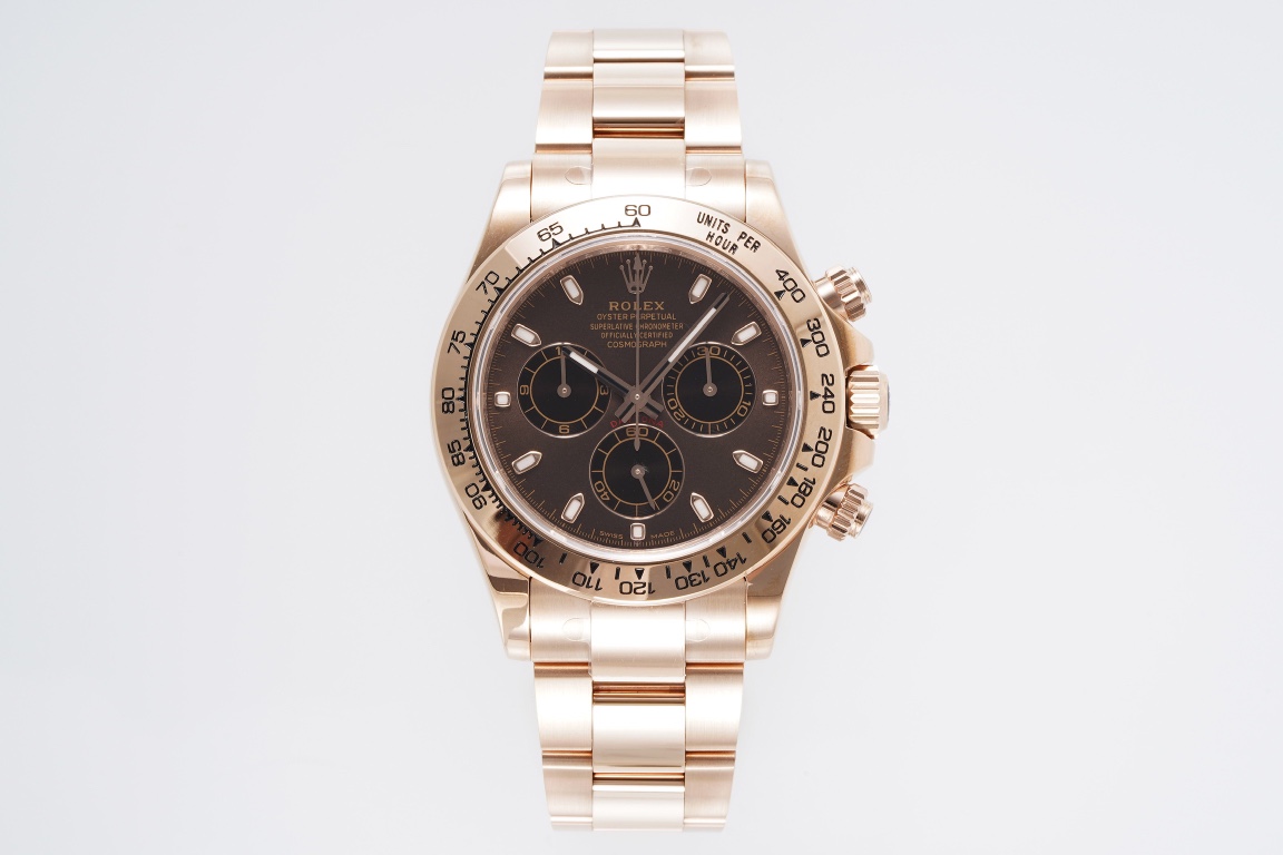 ROLEX DAYTONA ALL ROSE GOLD BROWN DIAL SIZE 40MM