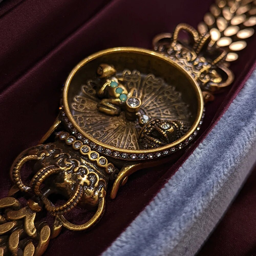 HAND-MADE 2023 New Arrival Lism Mainland China Quartz Wristwatches Luxury Brass Bracelet Clasp No Waterproof Glass Round Alloy Quartz Wris