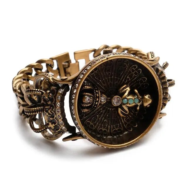 HAND-MADE 2023 New Arrival Lism Mainland China Quartz Wristwatches Luxury Brass Bracelet Clasp No Waterproof Glass Round Alloy Quartz Wris