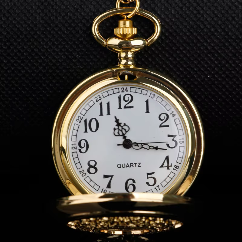 Trendy Fashion Hollow Quartz Pocket Watch Ladies Watch Taschenuhr Necklace Accessories Clock Gift Fob Watches