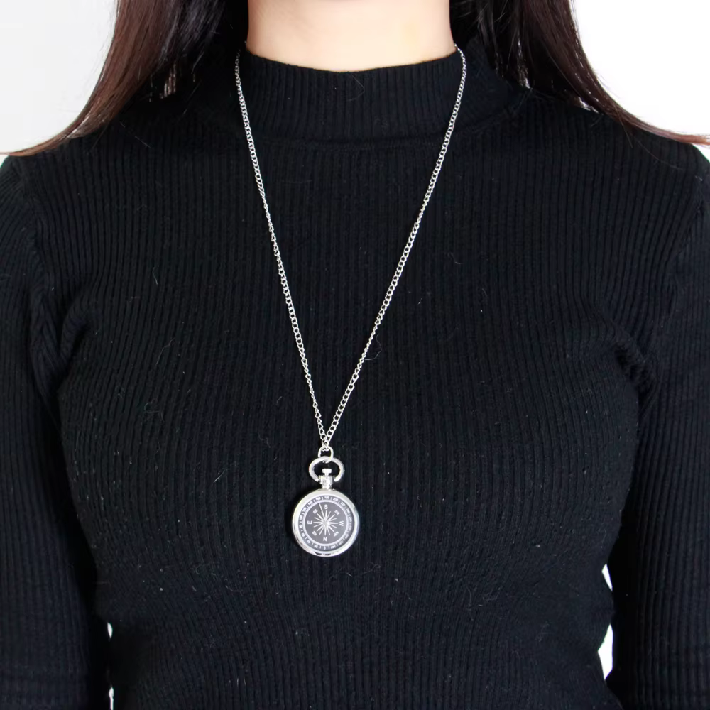 Retro Numerals Display Quartz Pocket Watch Vintage Pendant Clock for Men Women Fob Sweater Chain Pocket Watches