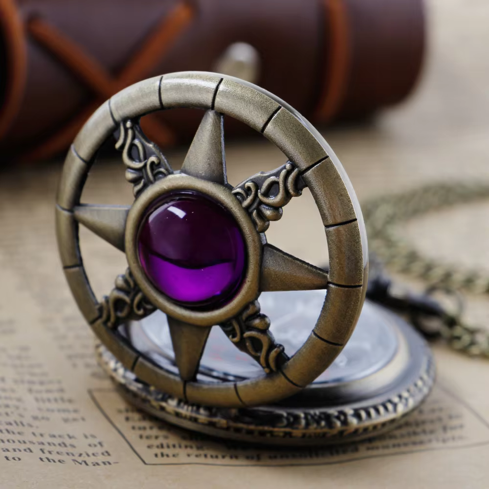 Fashion Exquisite Women's Quartz Pocket Watch Necklace Retro Casual Birthday Gift Pendant Chain CF1481
