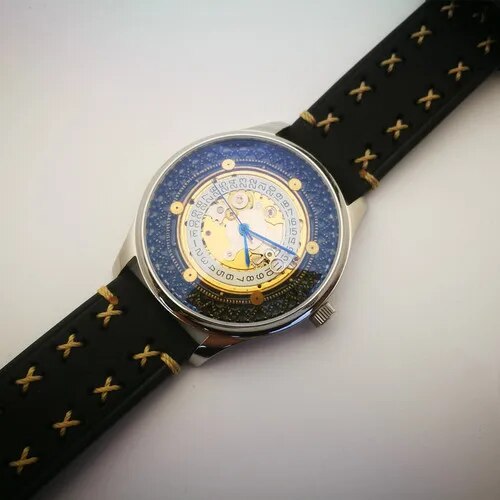 Hand-made Original Automatic Mechanical Watch Retro Creative Punk Mechanical Watch 2824 Automatic Movement